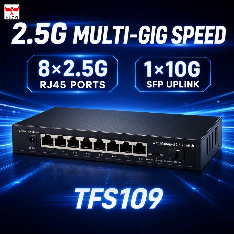 8ポート、2.5Gbの管理型スイッチ。1つの10G SFPア - Sfp+ 10G Managed Switch 8 Port のレビューと価格